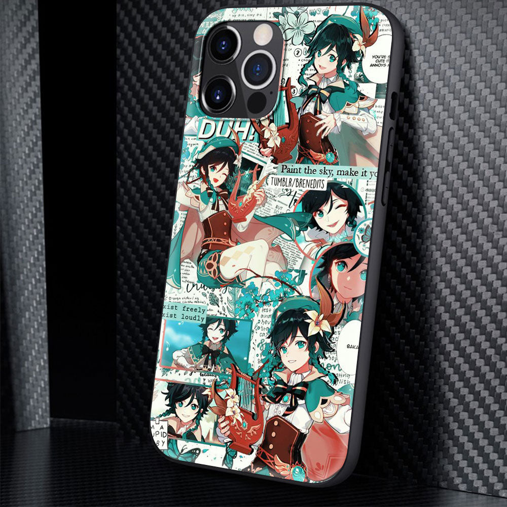 Printed Silicone iPhone Case Set-2 Genshin Impact (Variants Available) - House Of Fandom