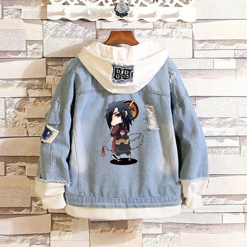 Denim Hoodie Set-1 Naruto (Variants Available) - House Of Fandom