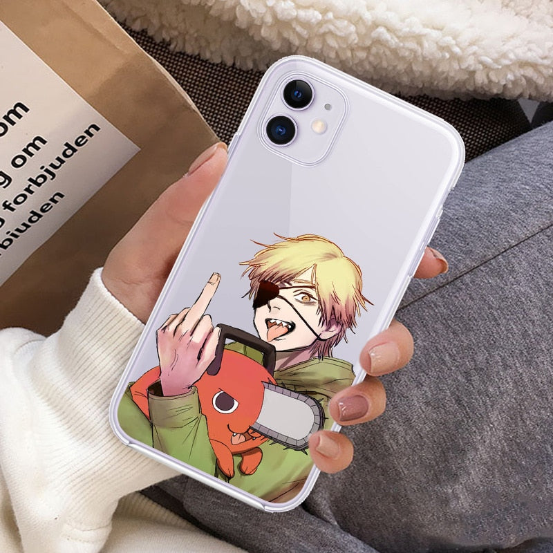 Silicone iPhone Cases Set-1 Chainsaw Man (Variants Available) - House Of Fandom