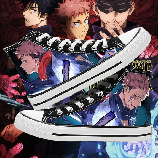 Printed Canvas Sneakers Jujutsu Kaisen Set-1 (Variants Available) - House Of Fandom