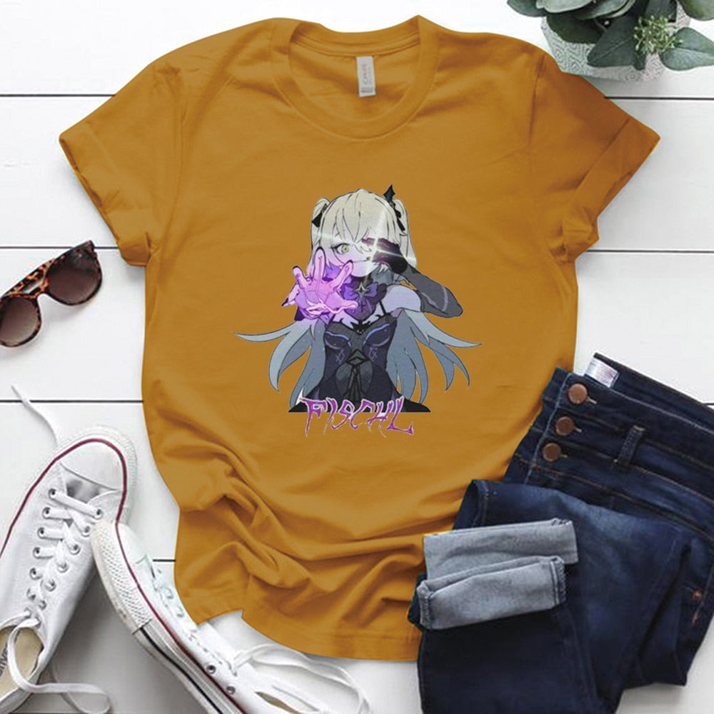 Fischl Tee Genshin Impact (Colors Available) - House Of Fandom