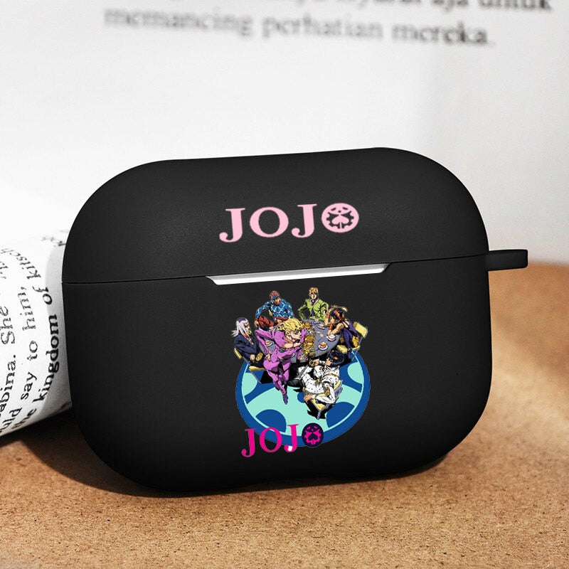 Japan  Anime for AirPod 1 2 Case Cute Cartoon Soft Silicone Cases for Apple Airpods Pro black cases Manga Earphone Cover JoJo - House Of Fandom