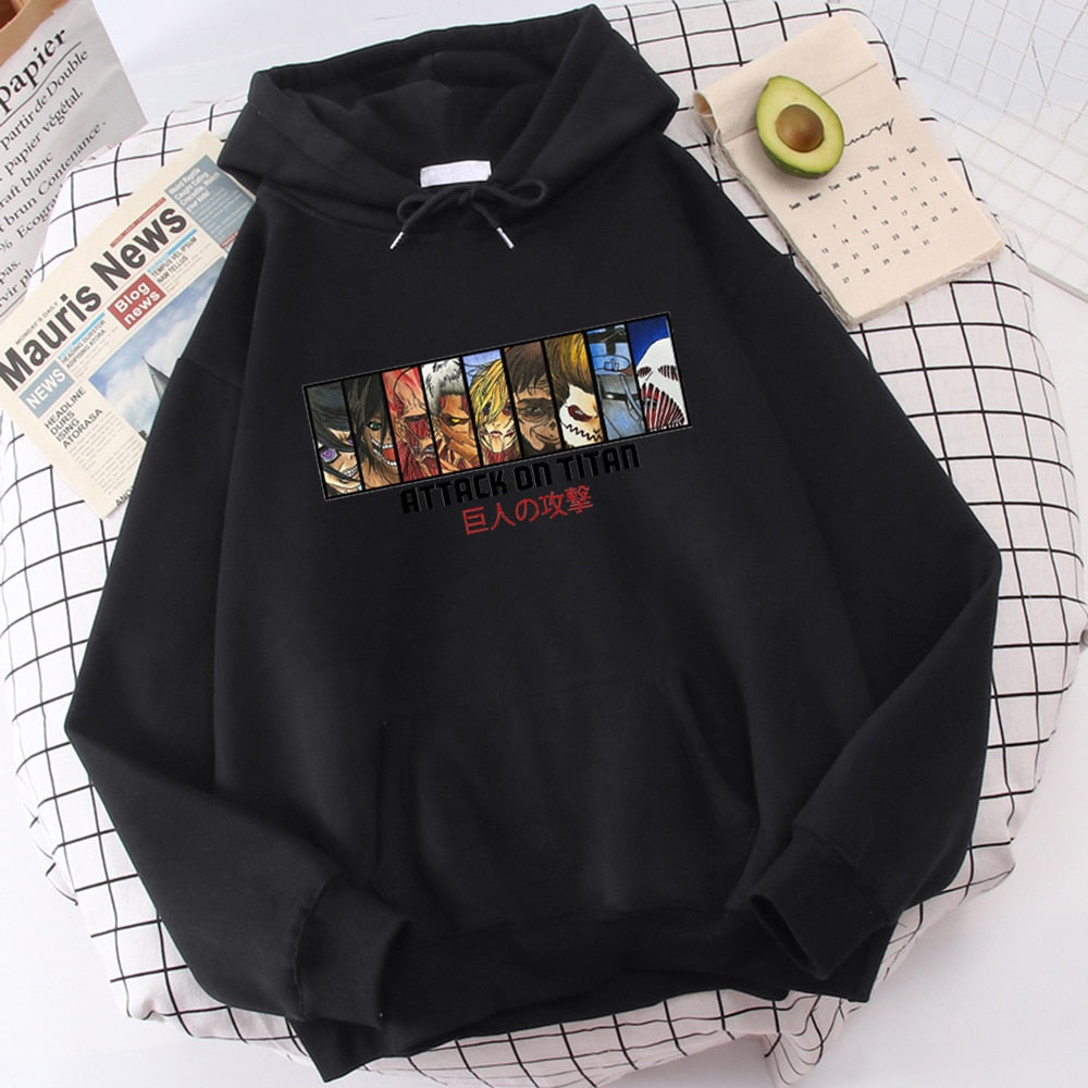 Attack on Titan Mens Fashion Sweatshirts Hoody 2021 New Autumn Spring Fleece Casual Pullover High Quality Soft Male Clothing Top - House Of Fandom