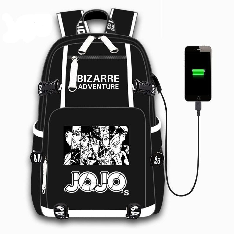 USB Port Backpack JoJo's Bizarre Adventure (Variants Available) - House Of Fandom