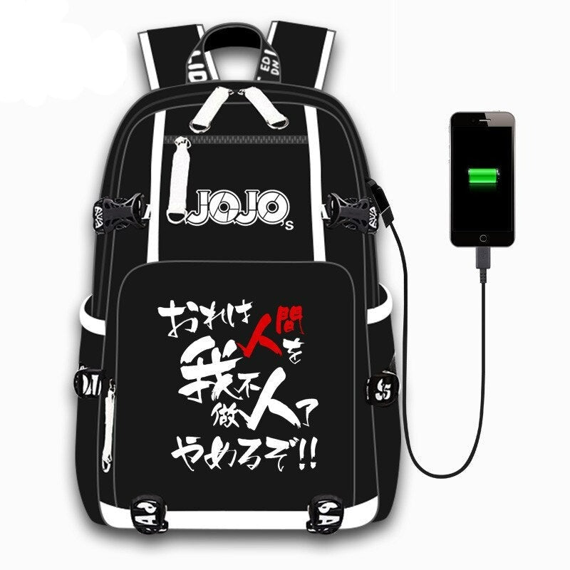 USB Port Backpack JoJo's Bizarre Adventure (Variants Available) - House Of Fandom