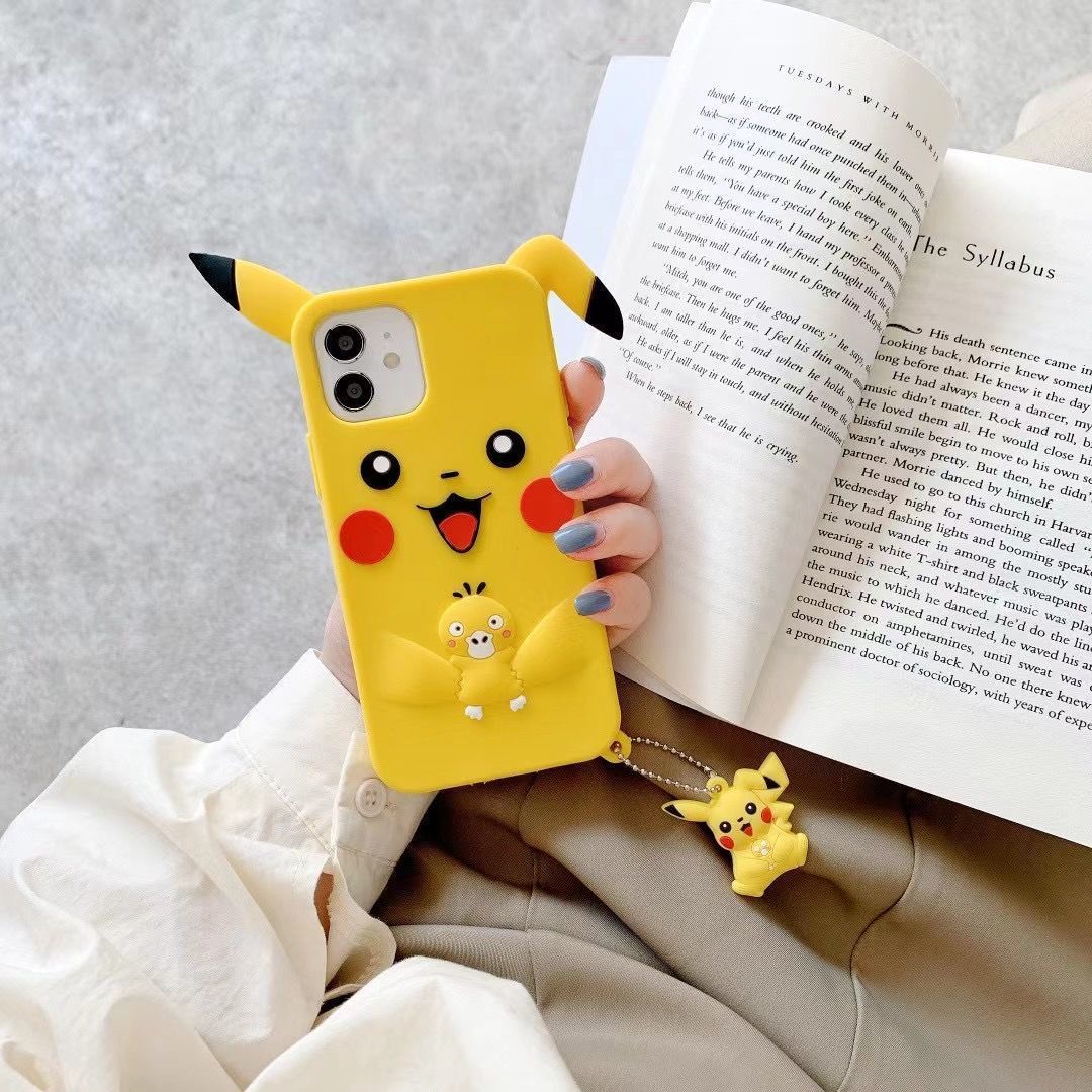 Premium Silicone Pikachu iPhone Case Pokemon (Variants Available) - House Of Fandom