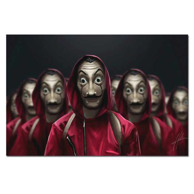 CANVAS PAINTINGS MONEY HEIST SET-1 (VARIANTS AVAILABLE)