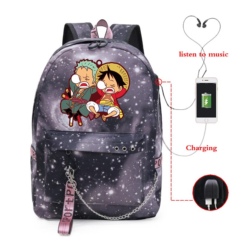 Laptop/School Backpack One Piece (Colors Available) - House Of Fandom