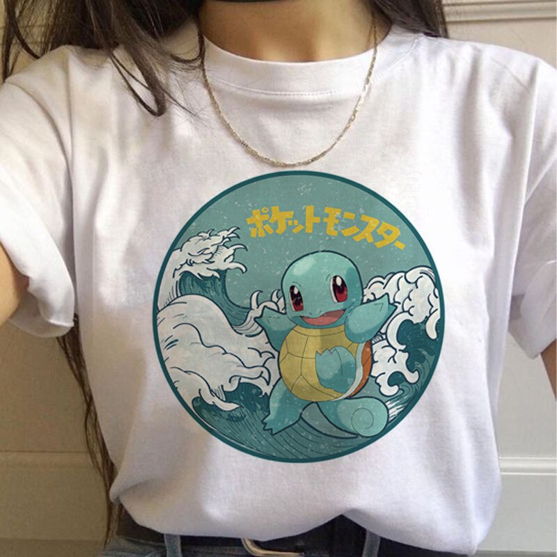 White Printed T-Shirt Set-2 Pokemon (Variants Available) - House Of Fandom