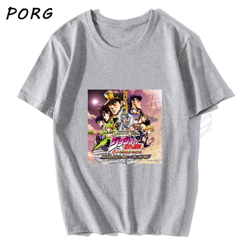 Printed T-shirt-3 Jojos Bizarre Adventure (Colors Available) - House Of Fandom