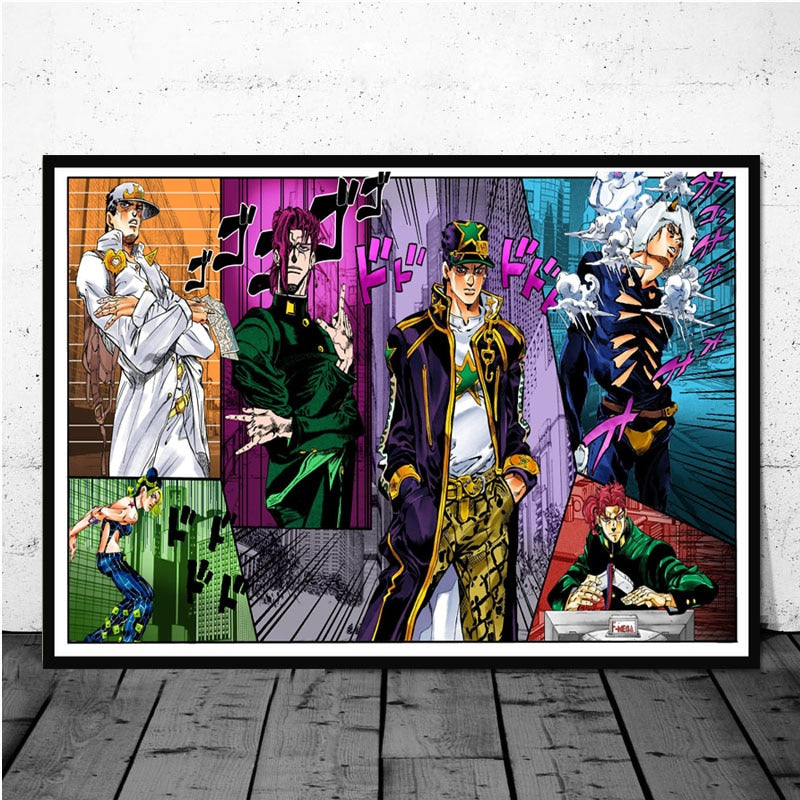 Canvas Paintings 2 JoJo's Bizarre Adventure (Variants and Sizes Available) - House Of Fandom