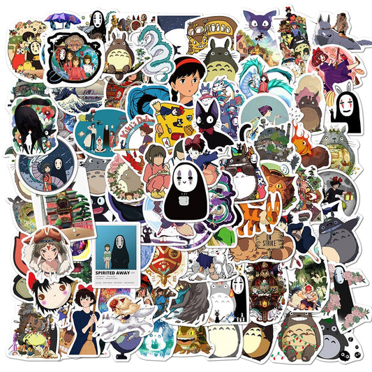 Stickers Spirited Away Ghibli Studios (10/50/100Pcs Per Pack)