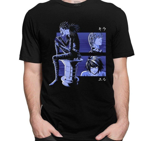 Ryuk, Light and L T-shirt Death Note (Colors Available) - House Of Fandom