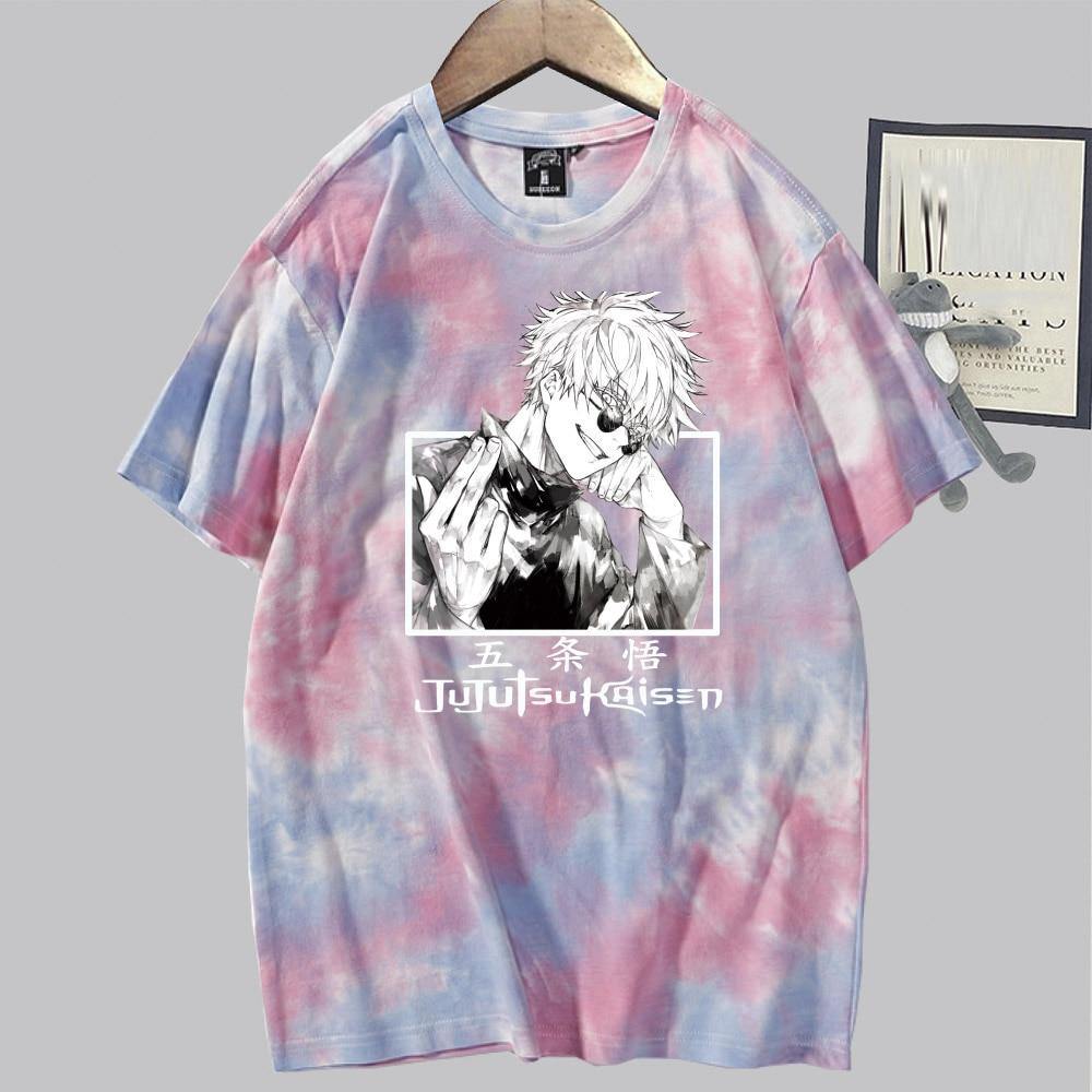 Gojo Satoru Tie-Dye T-shirt Jujutsu Kaisen (Colors Available) - House Of Fandom
