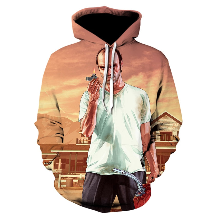 GTA V Printed Hoodies Collection-2 (Variants Available)
