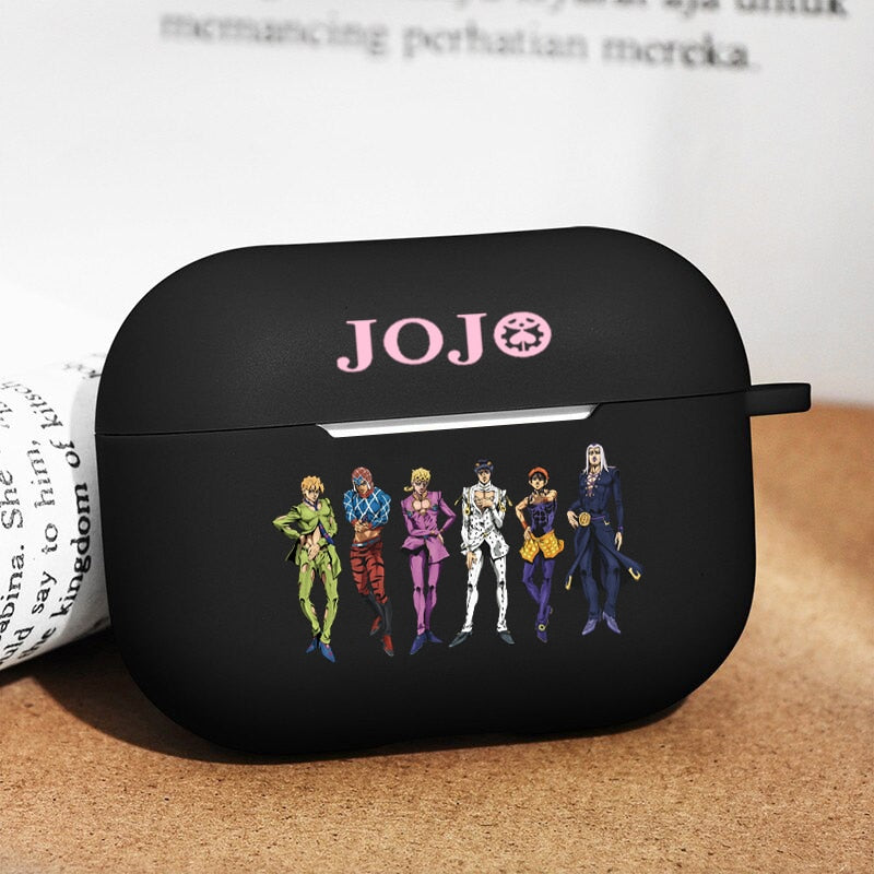 Japan  Anime for AirPod 1 2 Case Cute Cartoon Soft Silicone Cases for Apple Airpods Pro black cases Manga Earphone Cover JoJo - House Of Fandom