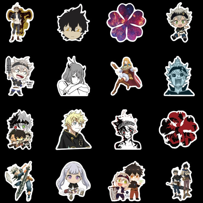 Stickers Black Clover (10/30/50 pcs per pack) - House Of Fandom