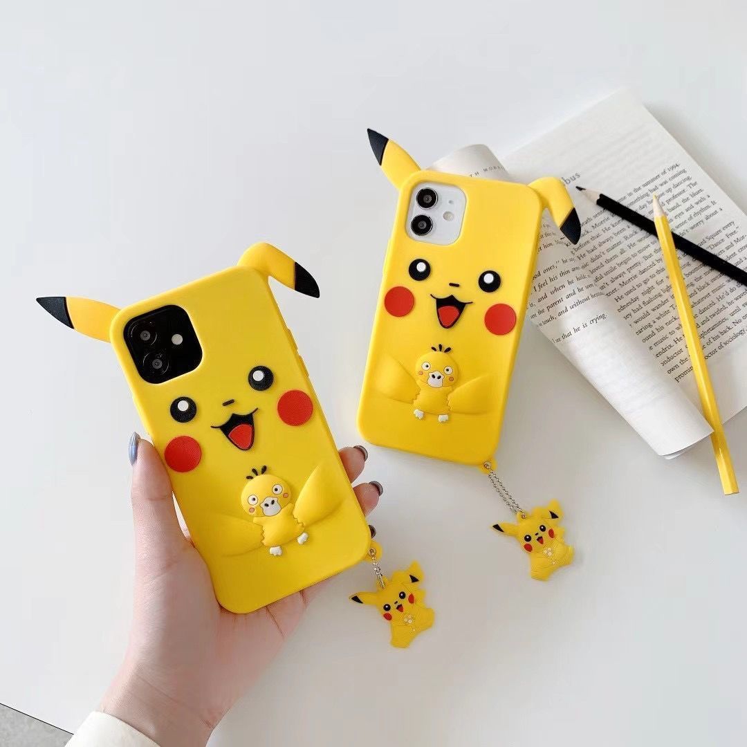 Premium Silicone Pikachu iPhone Case Pokemon (Variants Available) - House Of Fandom