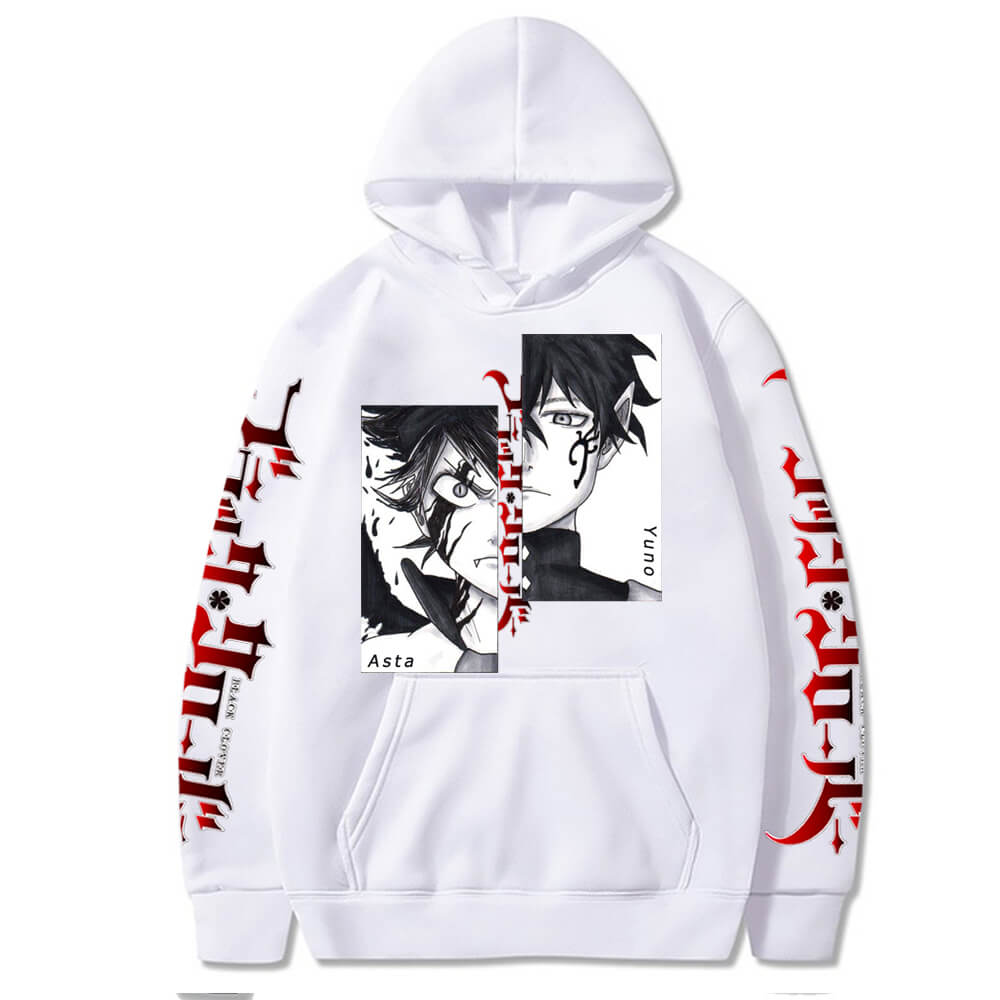 Yuno X Asta Hoodie Black Clover (Colors Available) - House Of Fandom