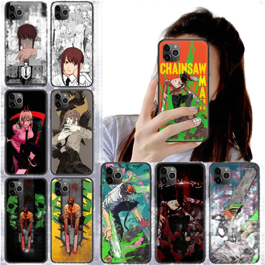 Premium iPhone Cases Set-2 Chainsaw Man (Variants Available) - House Of Fandom