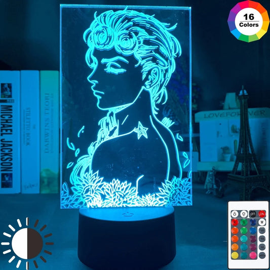 Anime JoJo's Bizarre Adventure Art Gadget Led Night Light Touch Sensor Colorful Nightlight for Home Decor Jojo Figure 3d Lamp - House Of Fandom