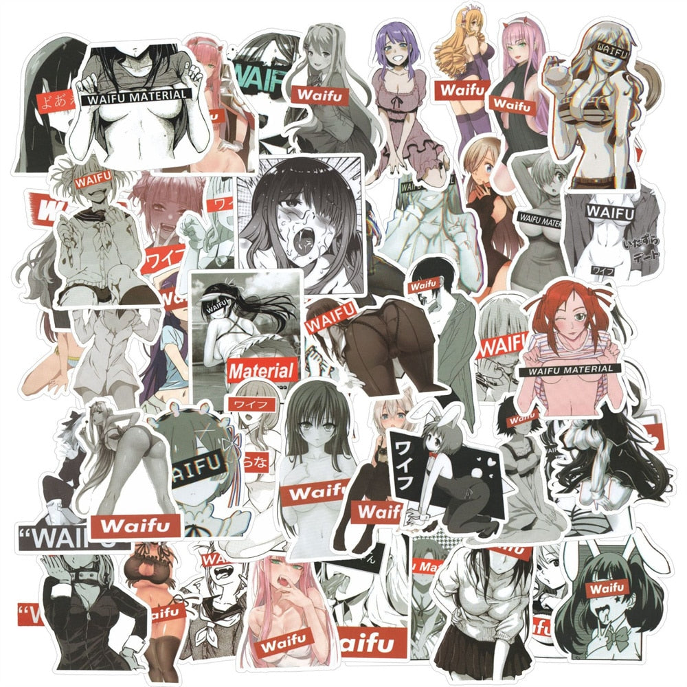 Waifu Ecchi Stickers (10/30/50PCS per pack) - House Of Fandom