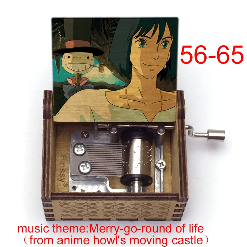 Howl's Moving Castle Wooden Music Box Studio Ghibli (Variants Available)