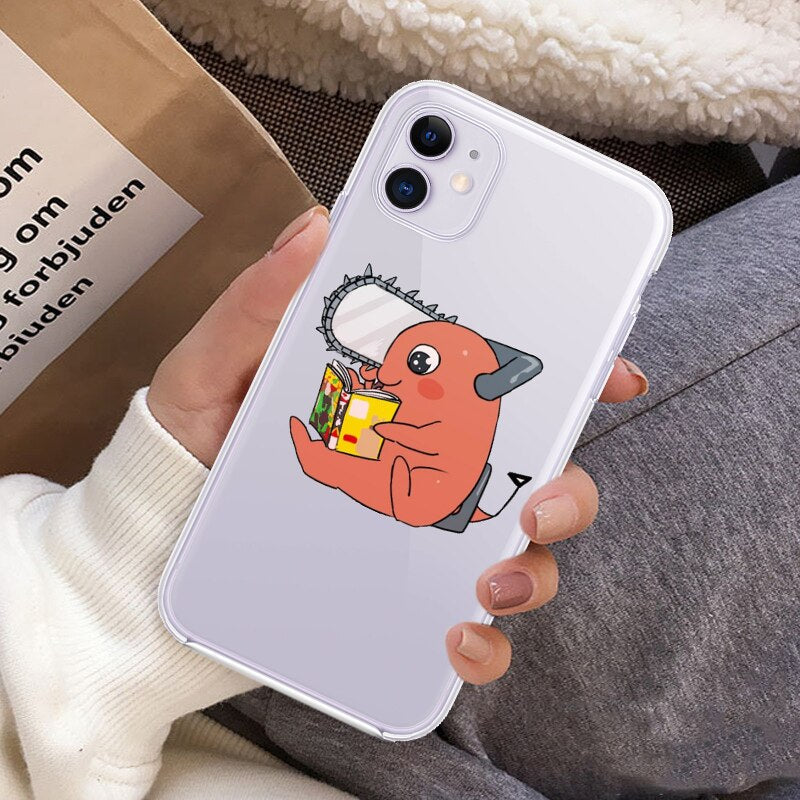Silicone iPhone Cases Set-1 Chainsaw Man (Variants Available) - House Of Fandom