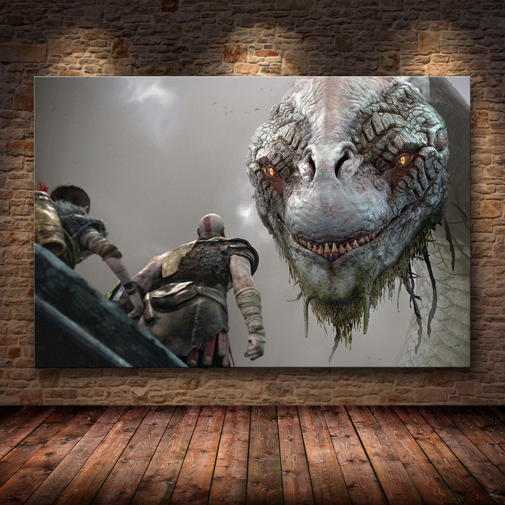 Canvas Painting God of War Collection-3 (Variants Available)