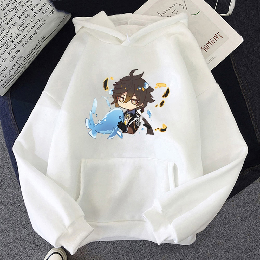 Chibi Zhong Li Hoodie Genshin Impact (Colors Available) - House Of Fandom