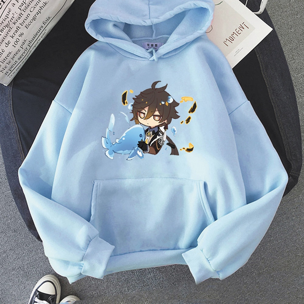 Chibi Zhong Li Hoodie Genshin Impact (Colors Available) - House Of Fandom