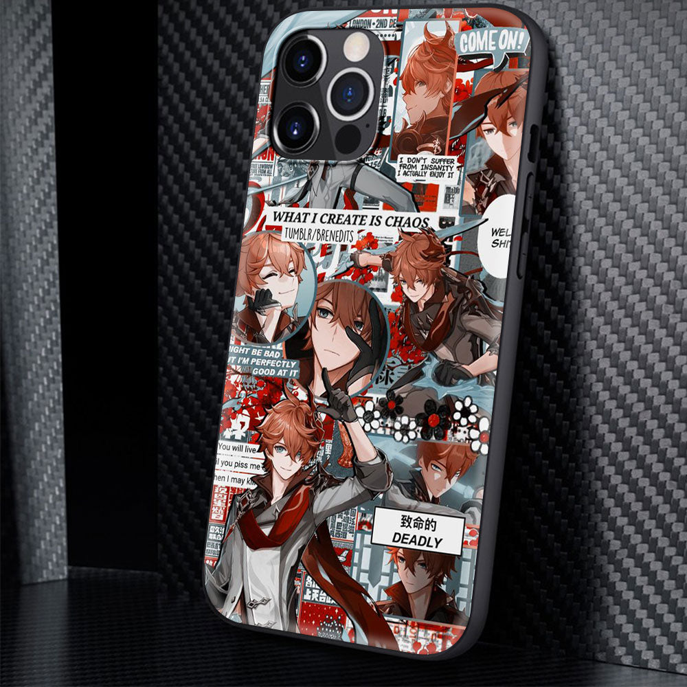 Printed Silicone iPhone Case Set-3 Genshin Impact (Variants Available) - House Of Fandom