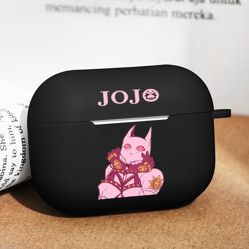 Japan  Anime for AirPod 1 2 Case Cute Cartoon Soft Silicone Cases for Apple Airpods Pro black cases Manga Earphone Cover JoJo - House Of Fandom