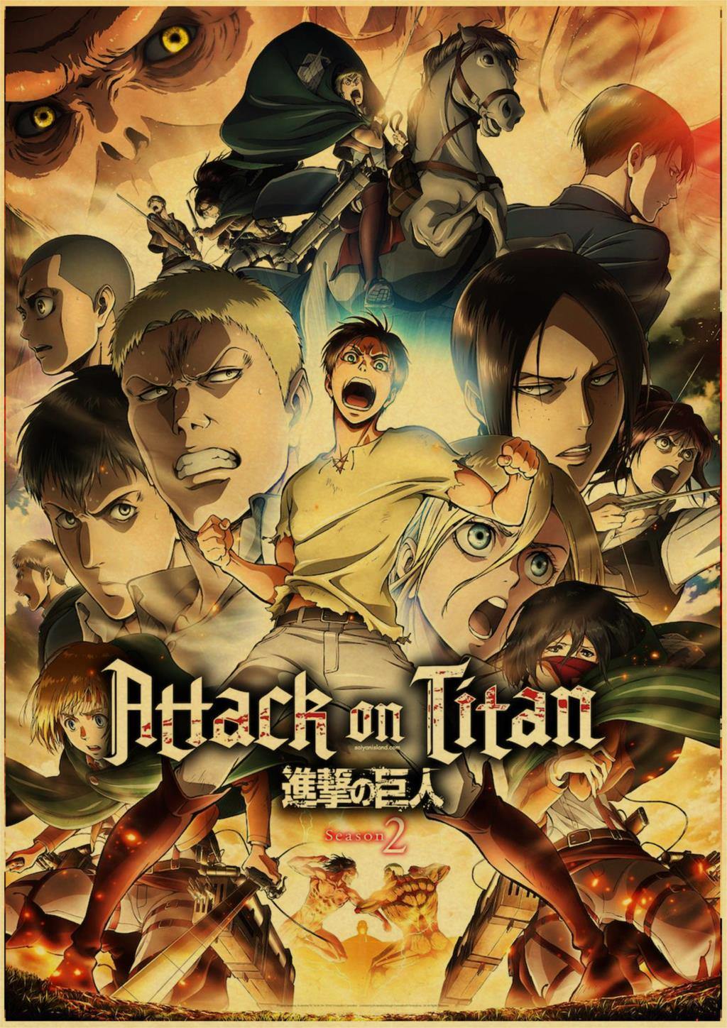 Posters 42X30cm Attack on Titan (Variants Available) - House Of Fandom