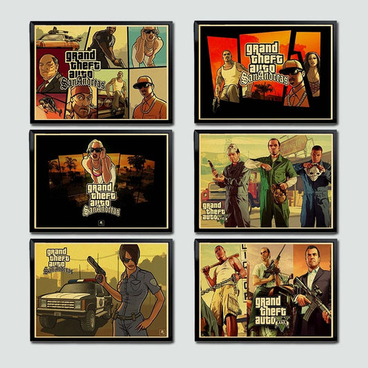 Game Posters GTA V Collection (Variants available)