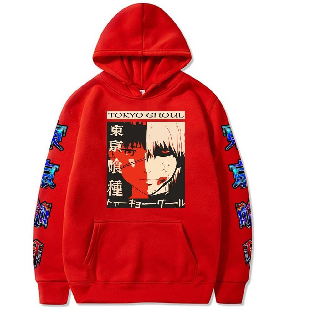 Kaneki Ken Printed Hoodie Tokyo Ghoul (Colors Available) - House Of Fandom