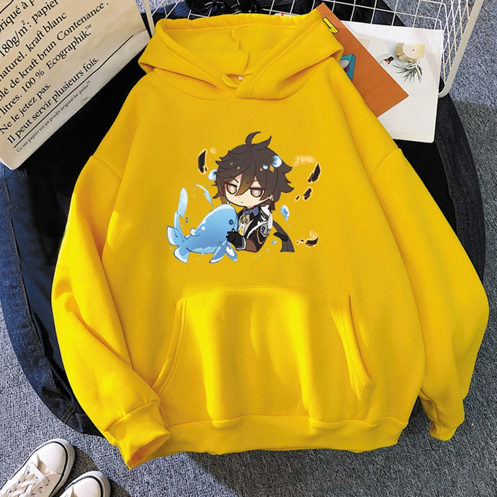 Chibi Zhong Li Hoodie Genshin Impact (Colors Available) - House Of Fandom