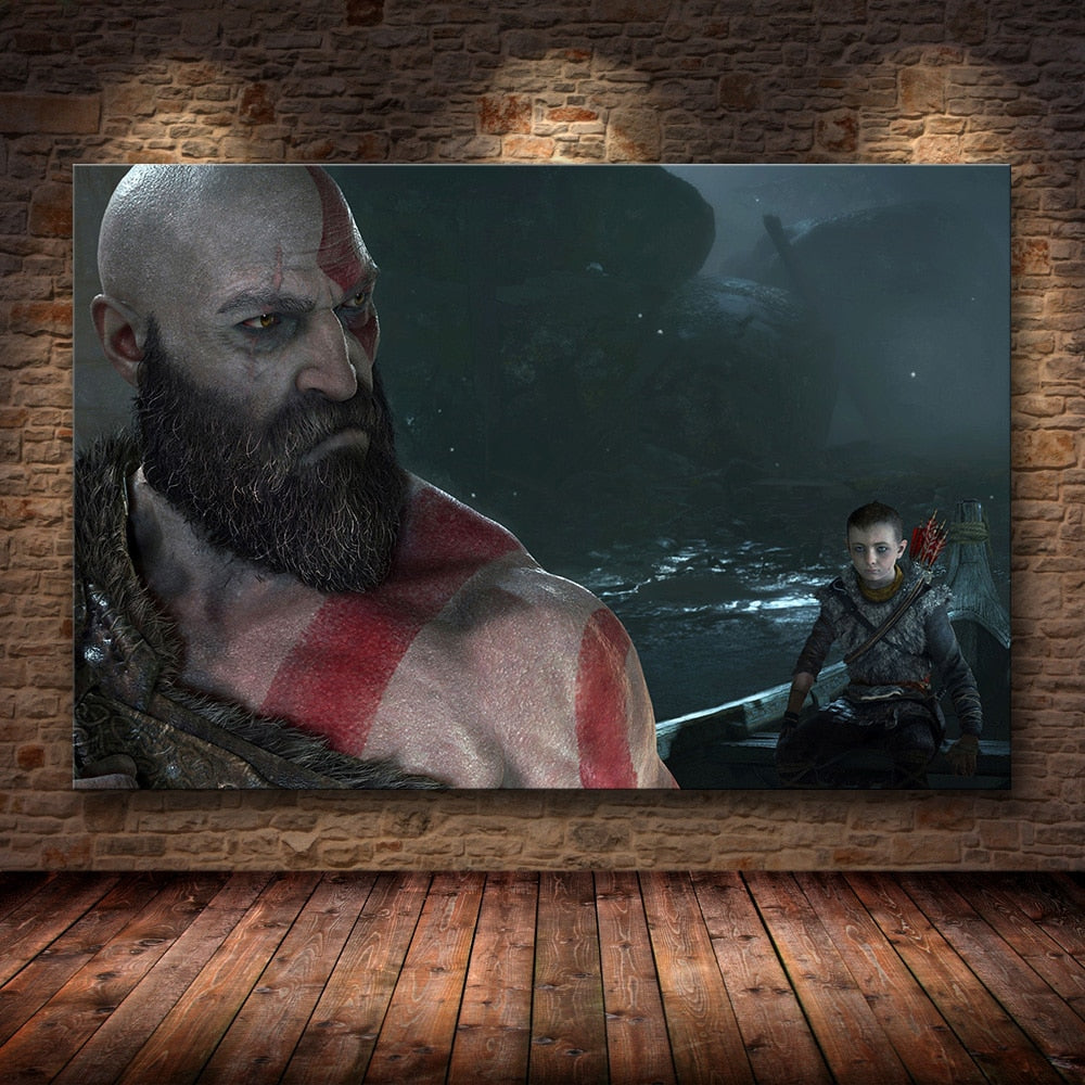 Canvas Painting God of War Collection-3 (Variants Available)