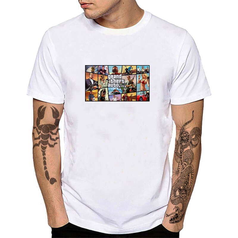 GTA Printed Cotton T-Shirts Collection-1 (Variants Available)