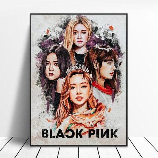 Blackpink canvas painting kpop