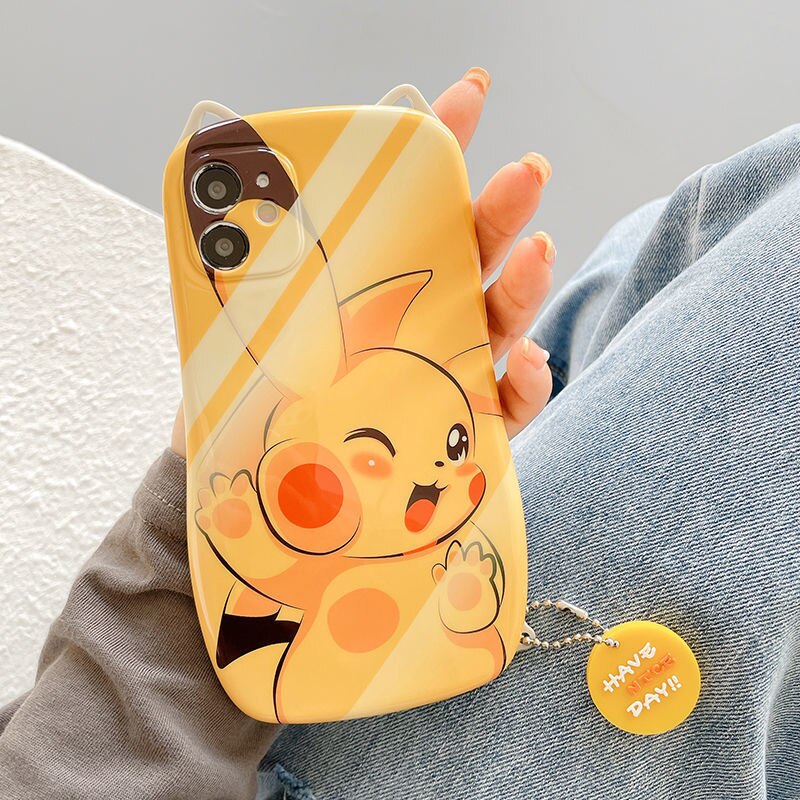 Kawaii Pikachu Pokemon Ornament iPhone Case (Variants Available) - House Of Fandom