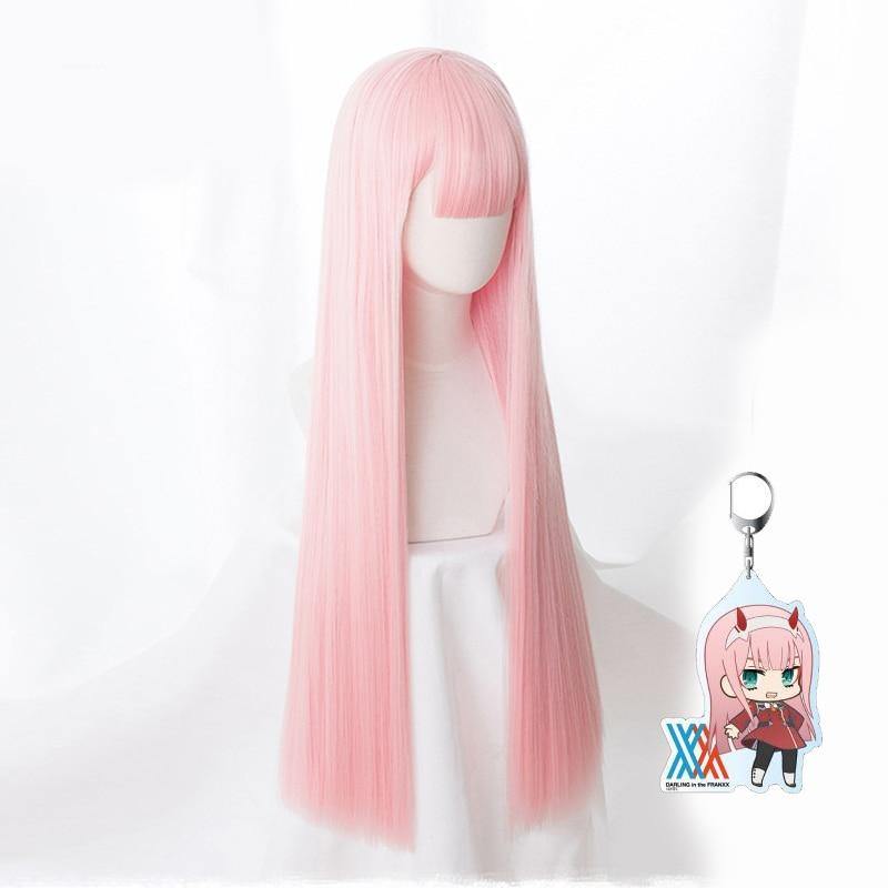 Cosplay Wig+ Keychain+ Hairclip Zero Two Darling in the Franxx - House Of Fandom