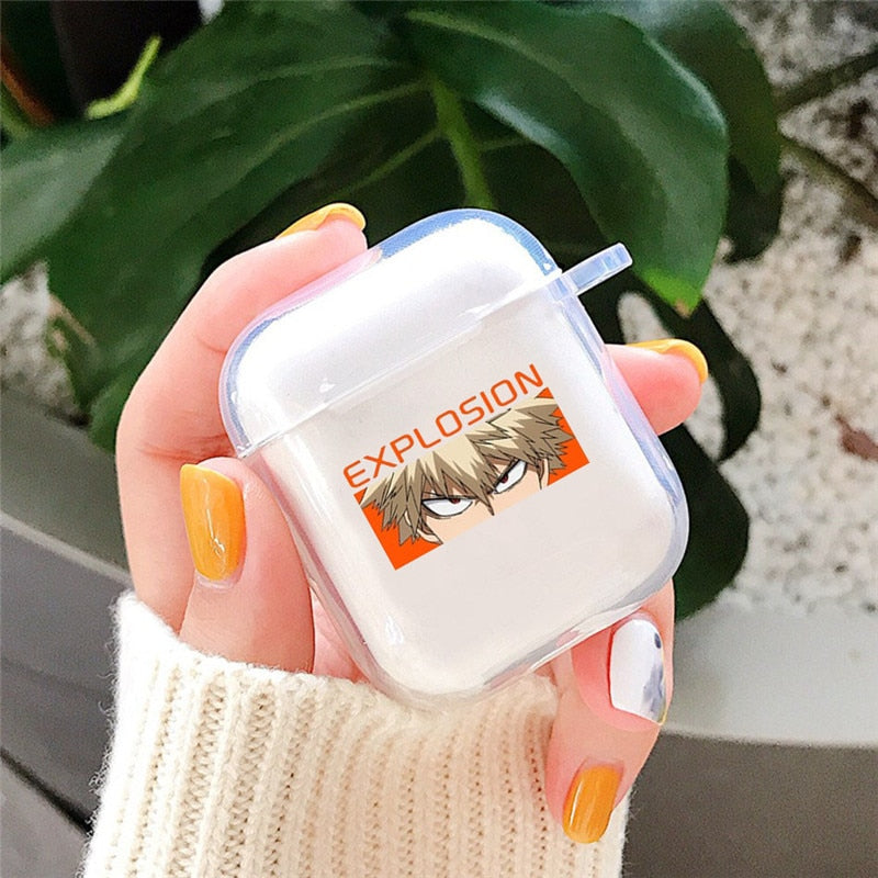 Clear Printed Airpod 1/2 Case My Hero Academia (Variants Available) - House Of Fandom