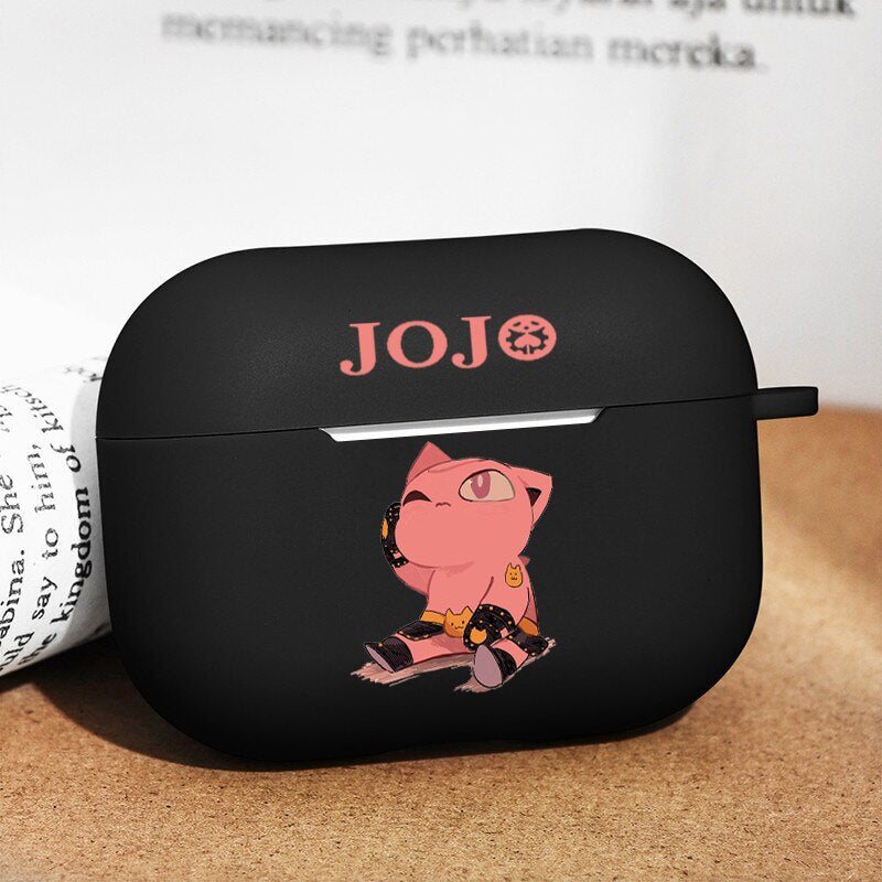 Japan  Anime for AirPod 1 2 Case Cute Cartoon Soft Silicone Cases for Apple Airpods Pro black cases Manga Earphone Cover JoJo - House Of Fandom