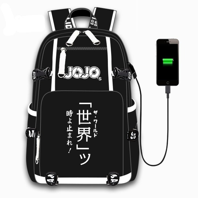 USB Port Backpack JoJo's Bizarre Adventure (Variants Available) - House Of Fandom