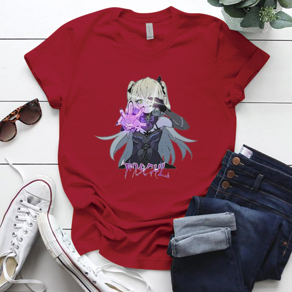 Fischl Tee Genshin Impact (Colors Available) - House Of Fandom