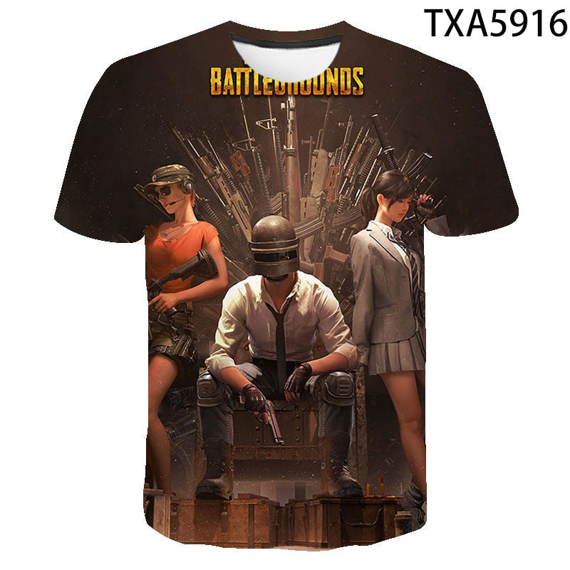 3D Printed T Shirt Collection 2 PUBG (Variants Available)