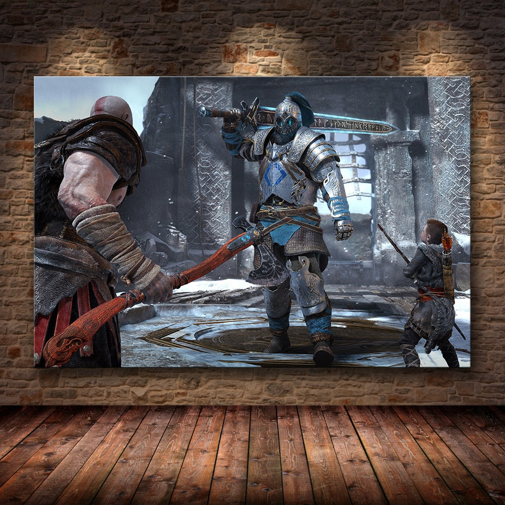 Canvas Painting God of War Collection-3 (Variants Available)