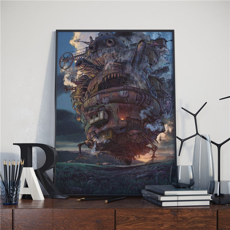 Canvas Posters Howl's Moving Castle Collection Studio Ghibli