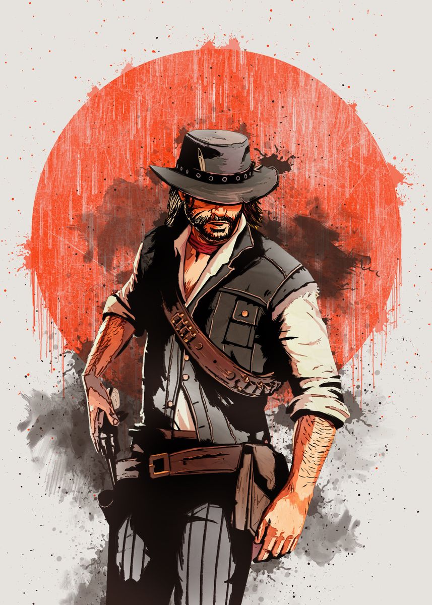 Red Dead Redemption II Characters Canvas Paintings (Variants Available)